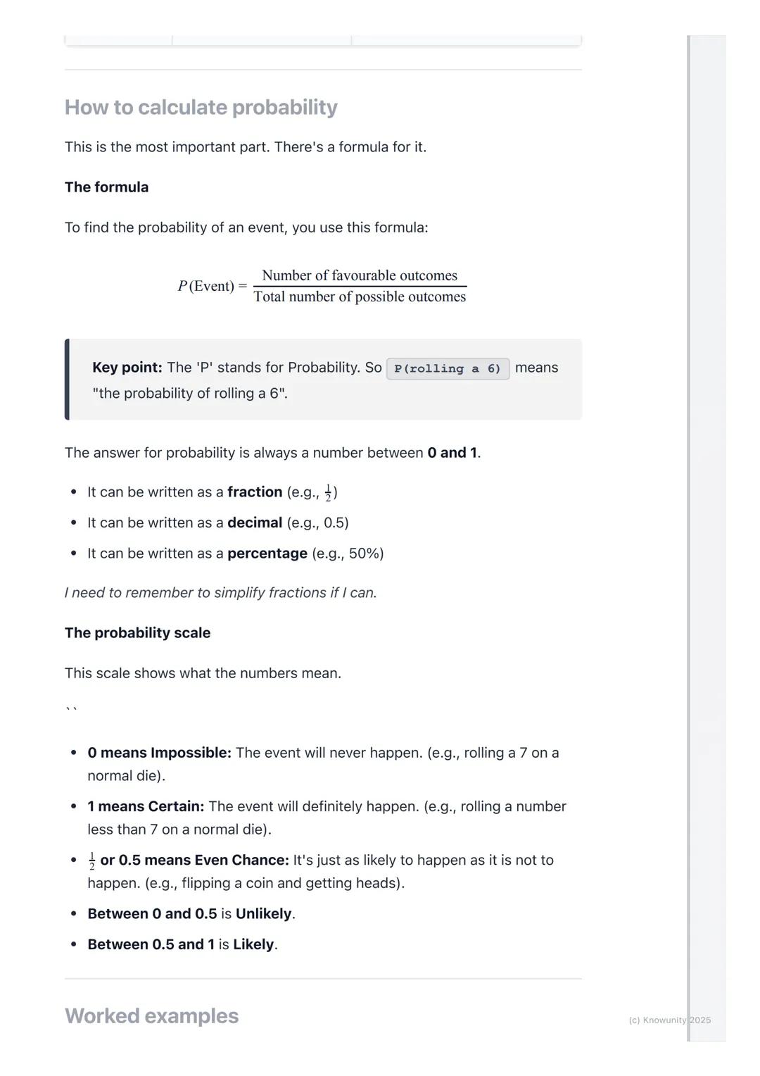 # Introduction to Probability
What is probability?
Probability is a way of measuring how likely it is that something will happen.
It's all