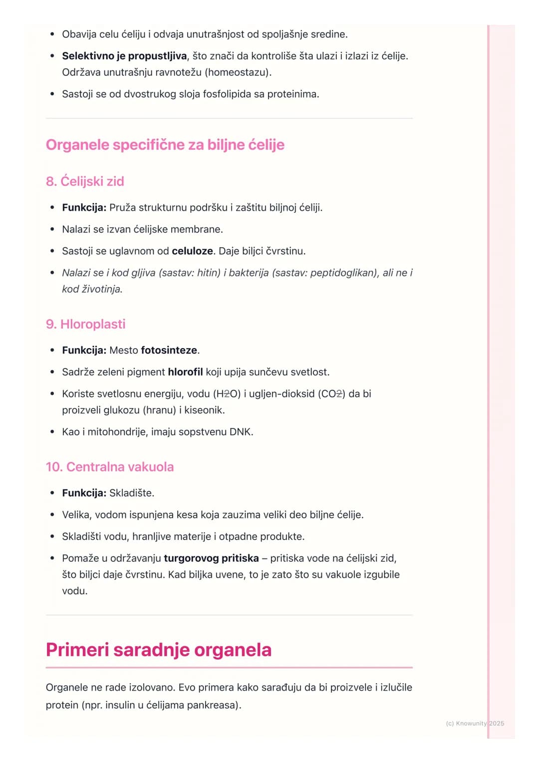 # Funkcije ćelijskih organela
## Uvod u funkcije organela
Ćelija je osnovna jedinica života, ali unutar nje se dešava mnogo toga.
Organele