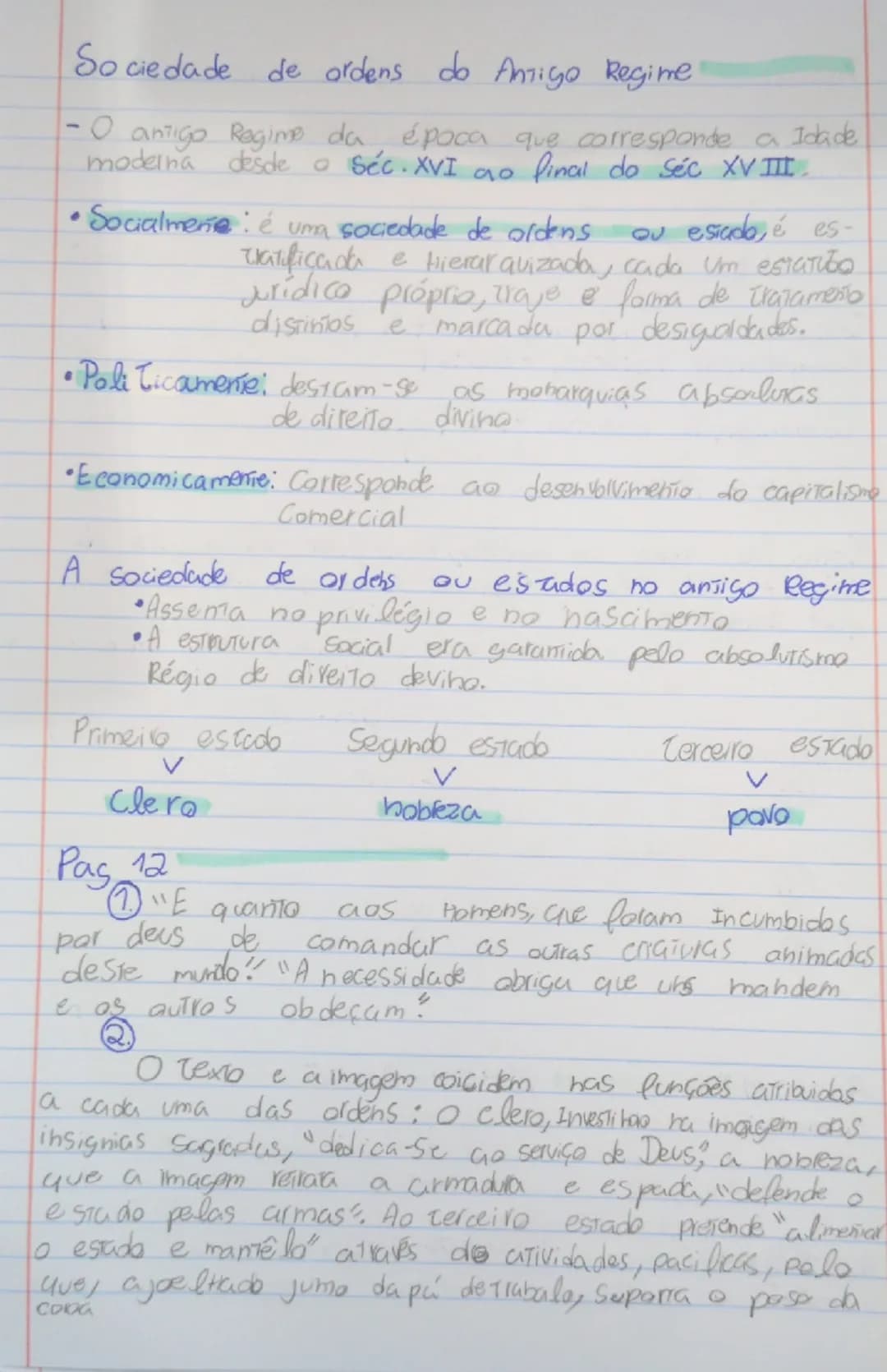 # Sociedade de ordens do Antigo Regime
- O antigo Regime da época que corresponde a Idade moderna desde o séc. XVI ao final do séc XVIII
* S