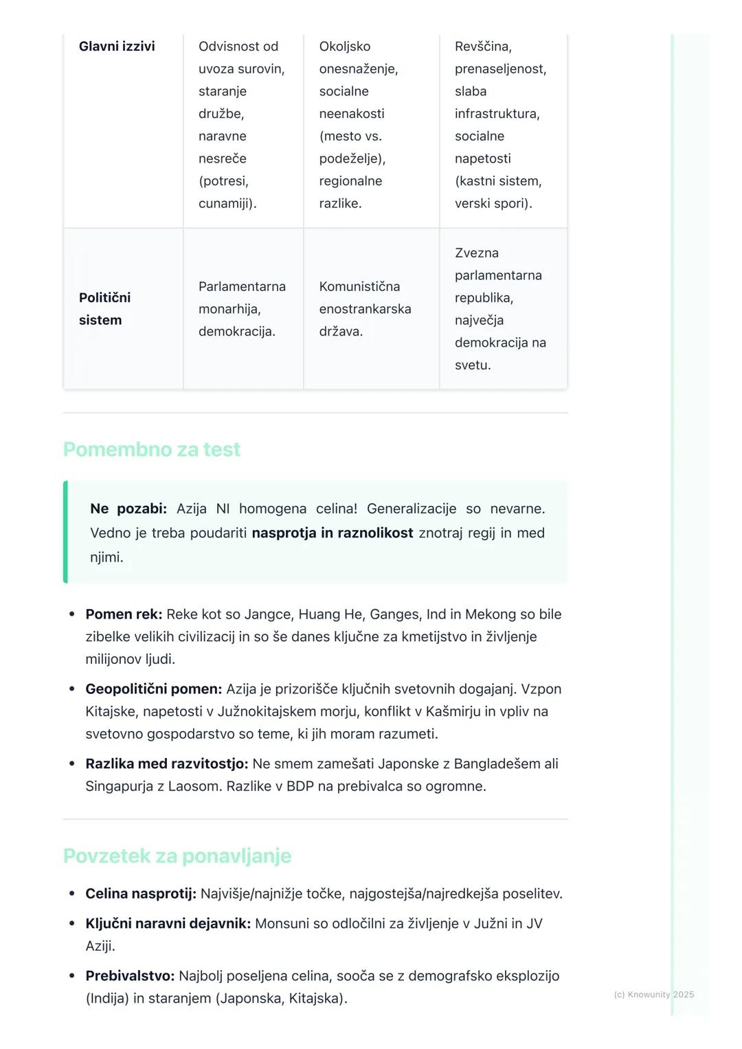 # Azija
Azija - splošne značilnosti
Azija je največja in najbolj naseljena celina. Je celina velikih nasprotij - tako v
naravnem kot v dru