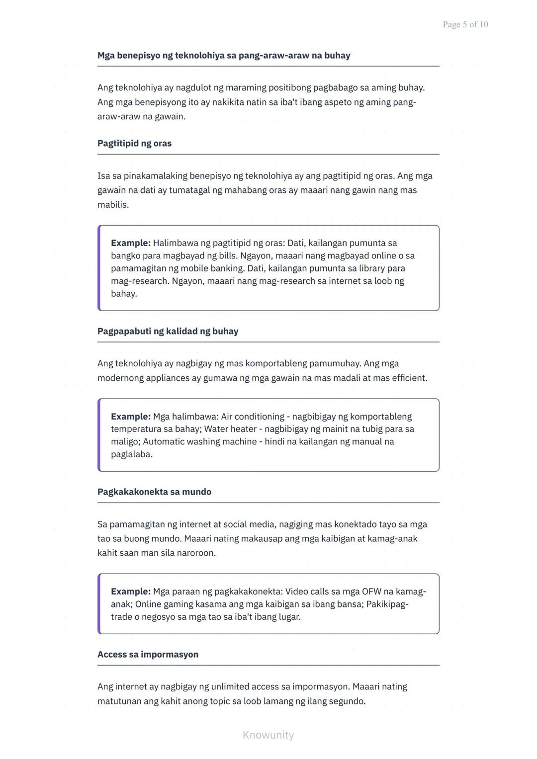 Pag-unlad ng Kasanayan sa Buhay: Paggamit ng Teknolohiya sa Araw-araw
Pag-aaral sa tamang paggamit ng teknolohiya sa pang-araw-
araw na buha