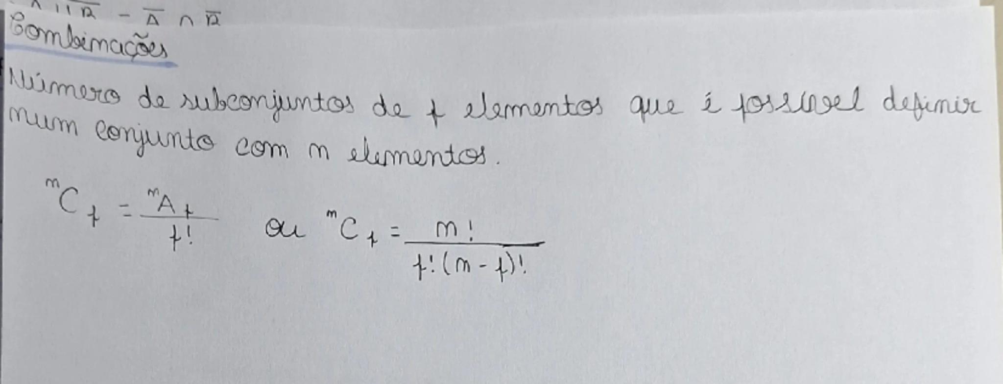 --- OCR Start ---
Leis de Morgan
$\overline{A\cap B}=\overline{A}\cup\overline{B}$
$\overline{AUB}=\overline{A}\cap\overline{B}$
Fatorial de