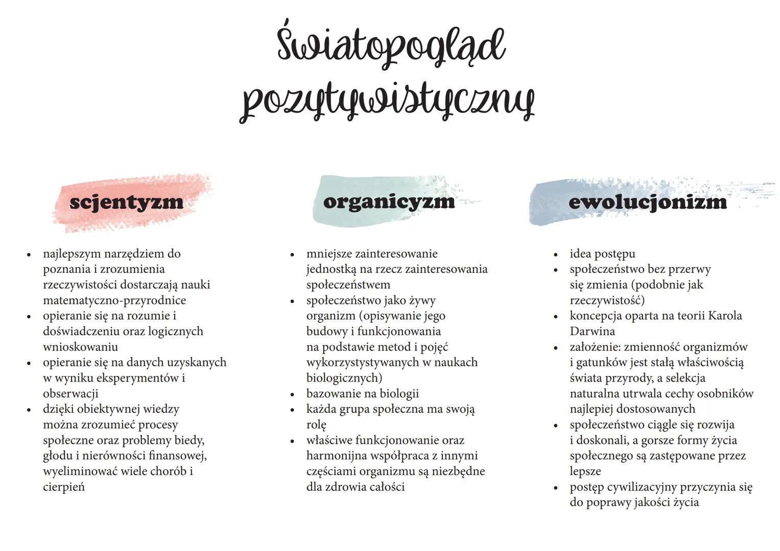 # Światopogląd
# pozytywistyczny
## scjentyzm
- najlepszym narzędziem do
poznania i zrozumienia
rzeczywistości dostarczają nauki
matematy