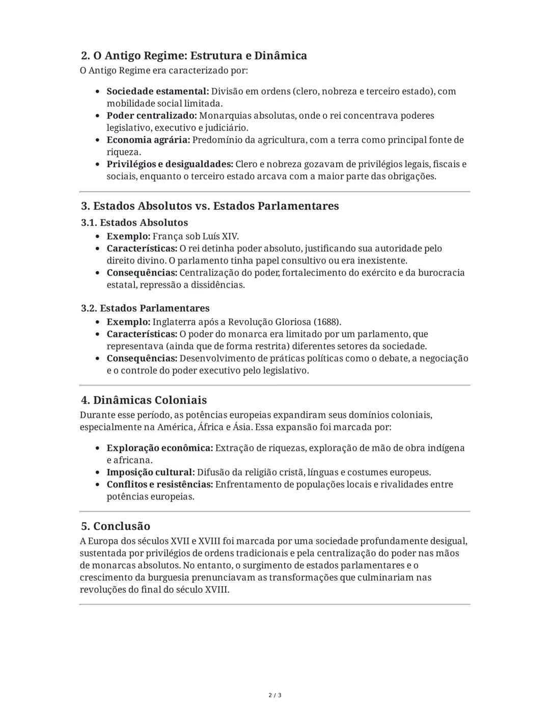# Módulo 4: A Europa nos Séculos XVII e XVIII - Sociedade, Poder
e Dinâmicas Coloniais
# Unidade 1: A Europa dos Estados Absolutos e a Euro