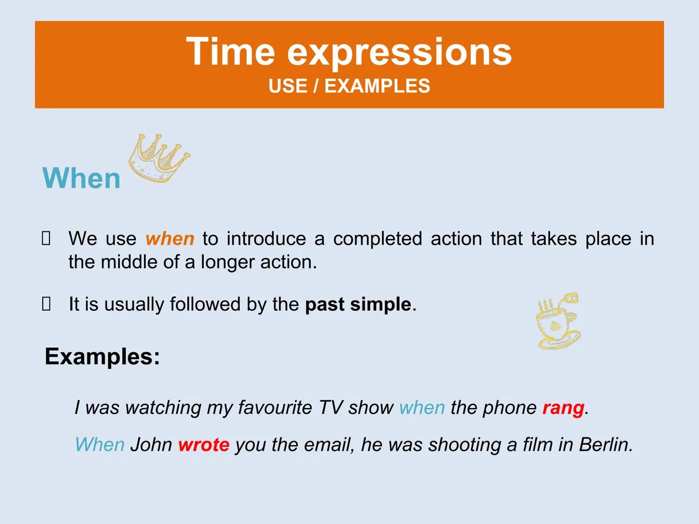 # Past simple and past continuous
9th Grade # Past simple
USE
Gordon Ramsay cooked dinner
for his family yesterday.
Yesterday
Past
Present