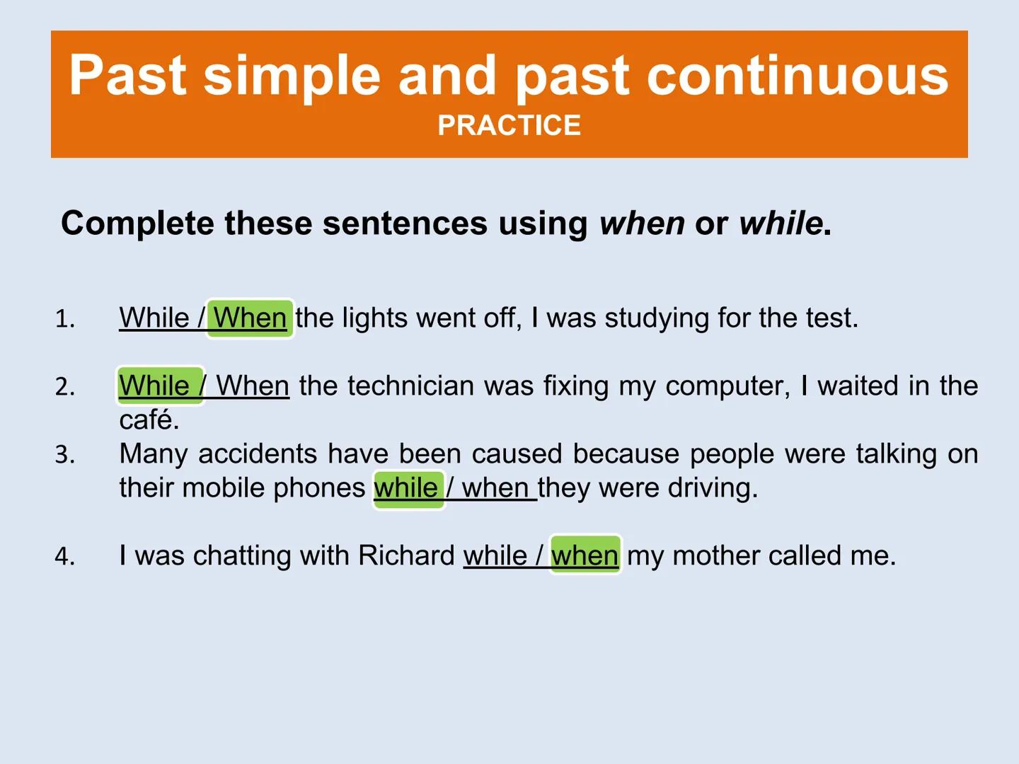 # Past simple and past continuous
9th Grade # Past simple
USE
Gordon Ramsay cooked dinner
for his family yesterday.
Yesterday
Past
Present