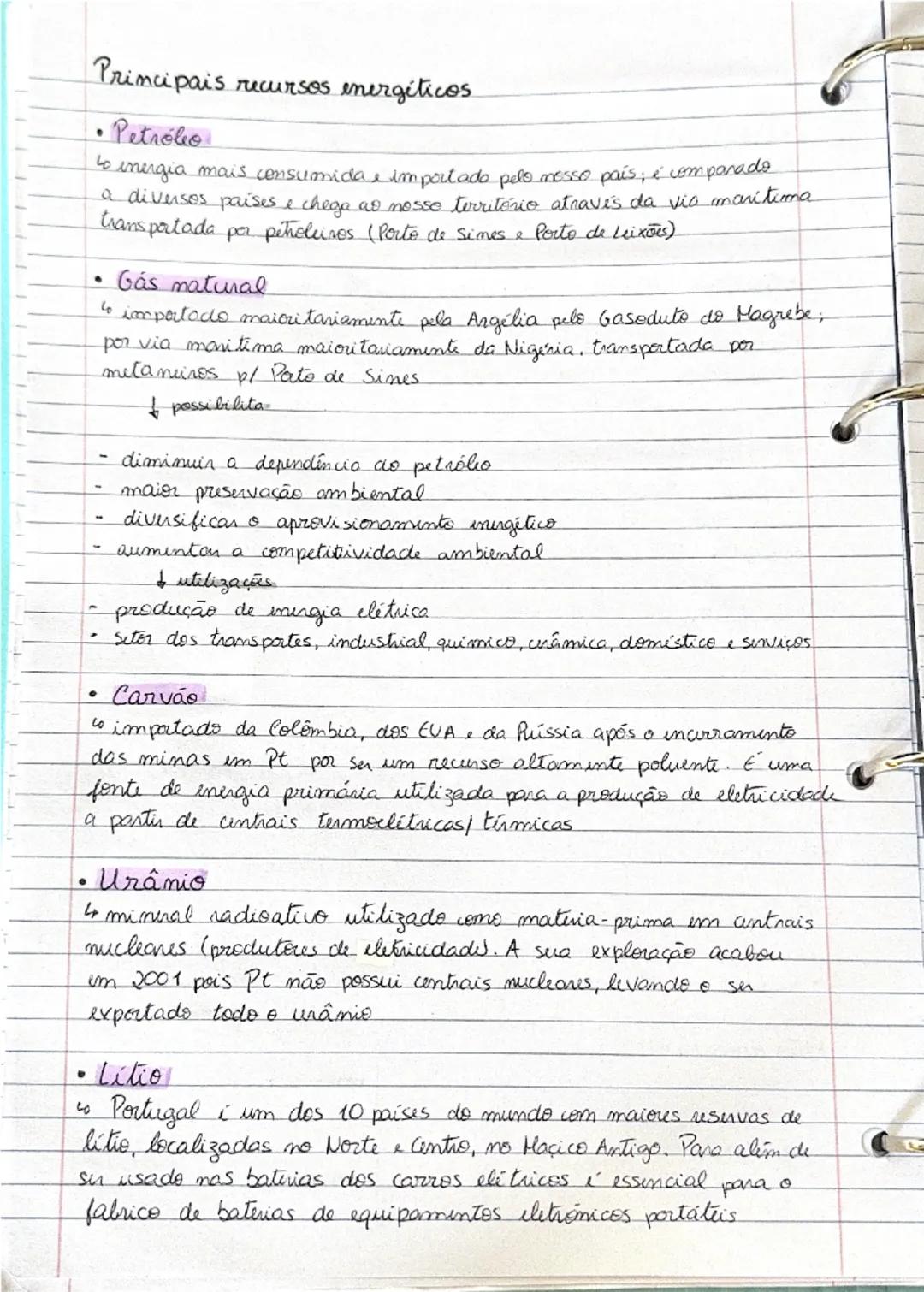 # Recursos do subsolo
4 são elementos / substâncias naturais que existem no subsoto
fermados por processes grológicos.
- são utilizados pe