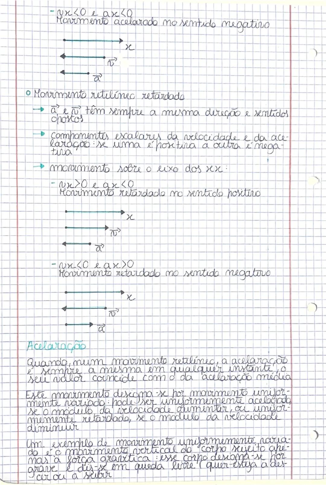 # Módulo e componente escalar da velocidade
Além do módulo da velocidade, n- que é sempre
um valor positivo, também se usa a componente
esc