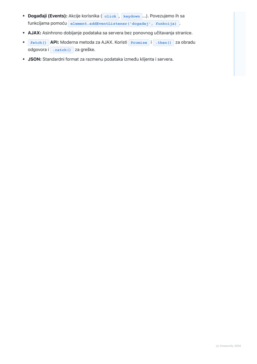 # JavaScript (klijentska strana)
Uvod u JavaScript na klijentskoj strani
JavaScript (JS) je programski jezik koji se izvršava u veb pregle