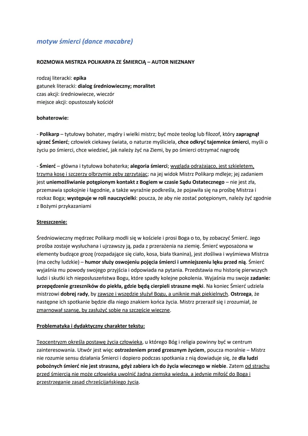 # Najważniejsze motywy literackie i utwory Średniowiceza
## motyw deesis
* słowo deesis wywodzi się z j. greckiego, w którym oznacza mod
