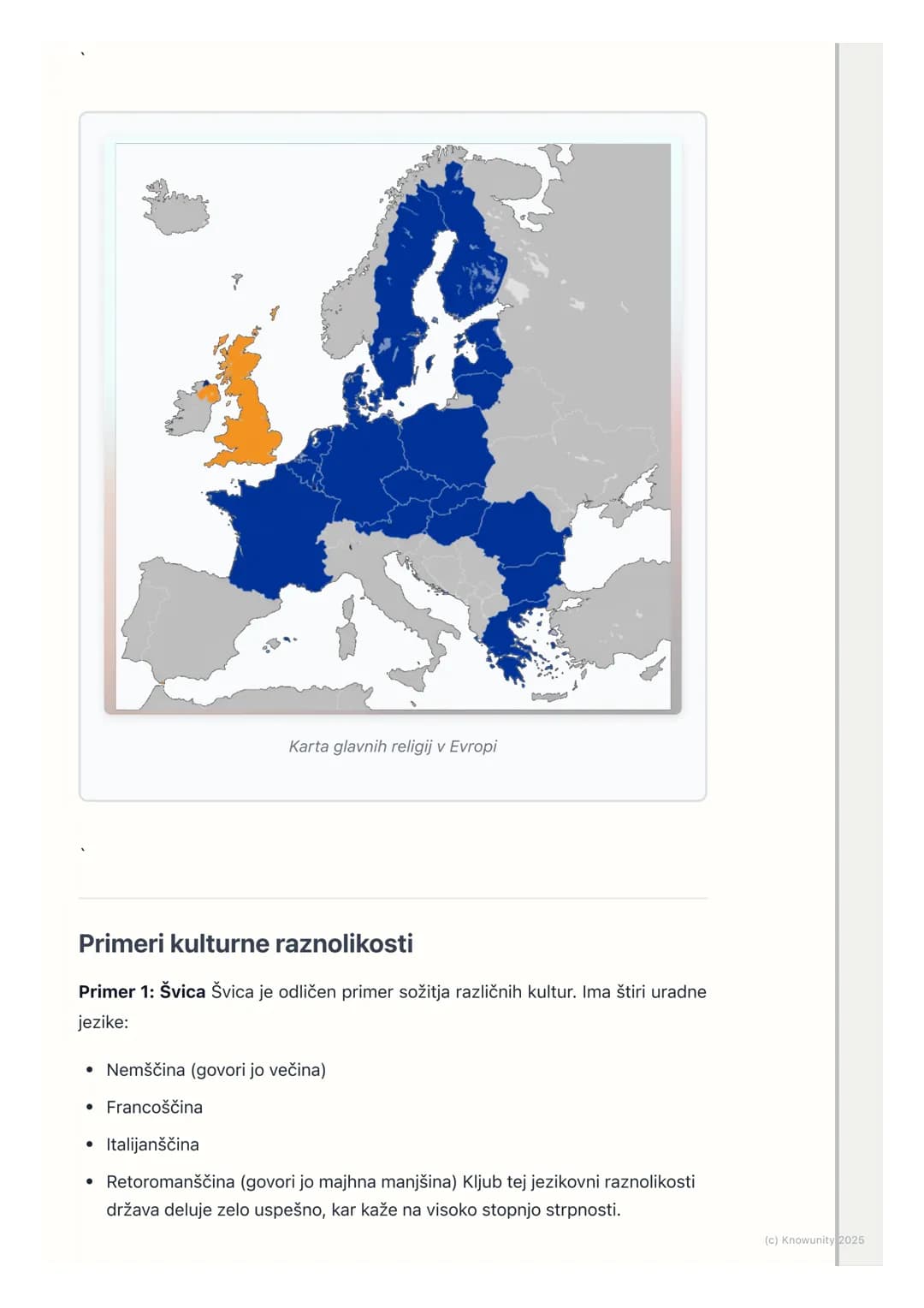 # Prebivalstvo in kulturna
raznolikost Evrope
Razporeditev prebivalstva v Evropi
Evropa je gosto poseljen kontinent, ampak prebivalstvo ni