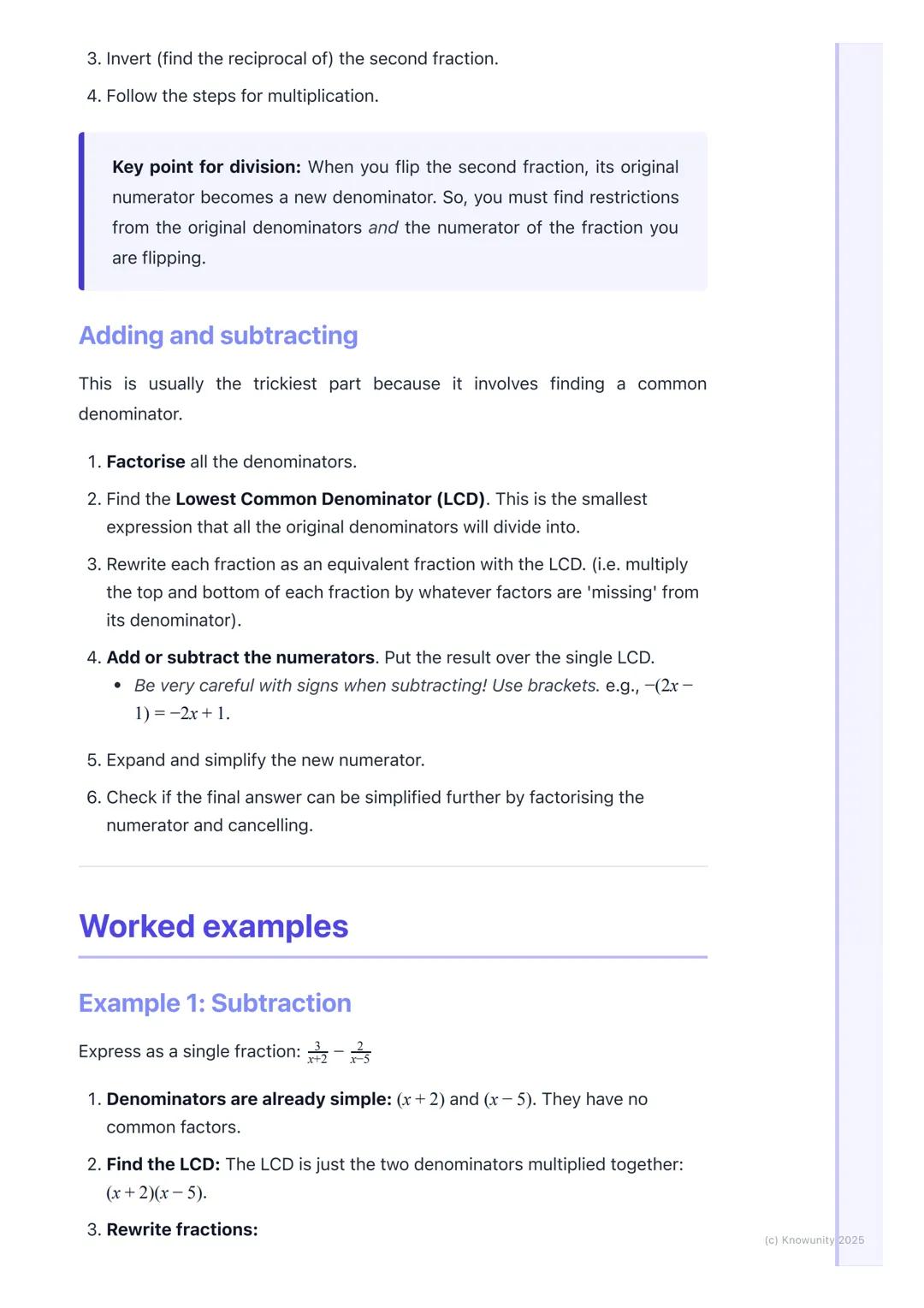 # Rational Expressions
## What are rational expressions?
A rational expression is basically just a fraction where the numerator and the
de