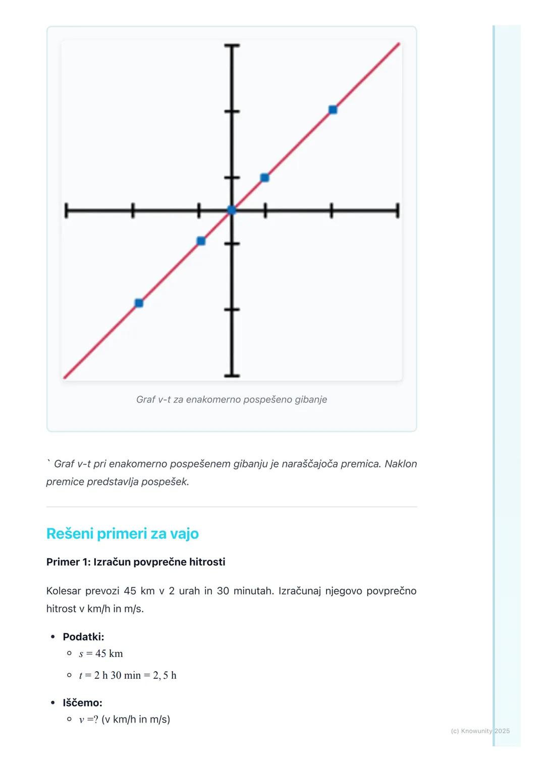 # Hitrost in pospešek
Uvod v hitrost in pospešek
Gibanje je povsod okoli nas od hoje v šolo do vožnje z avtobusom. Da bi
lahko natančno op