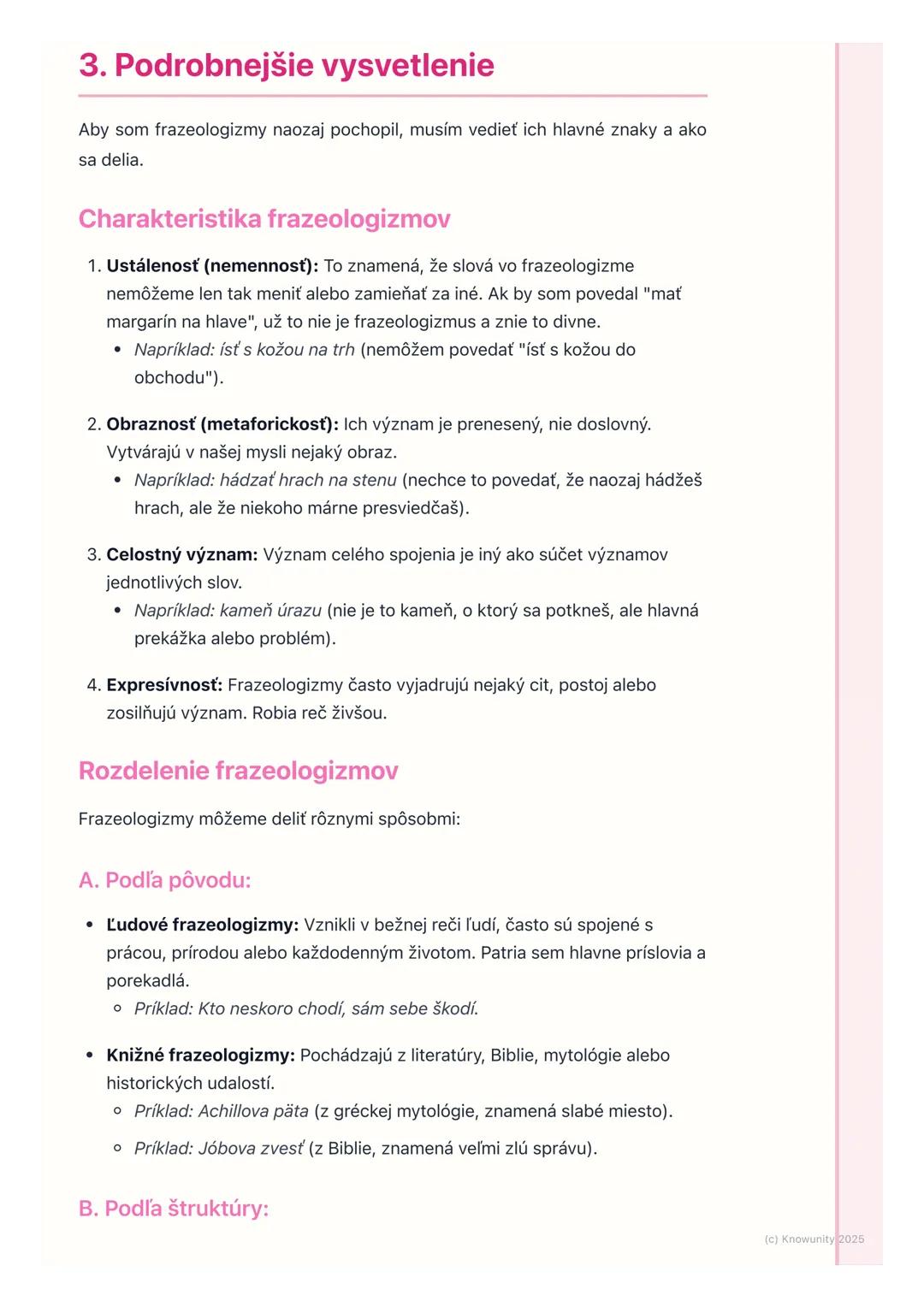 # Frazeologizmy
## 1. Úvod do frazeologizmov
Frazeologizmy sú super dôležitá časť slovenského jazyka, lebo robia našu reč
bohatšou a zaují