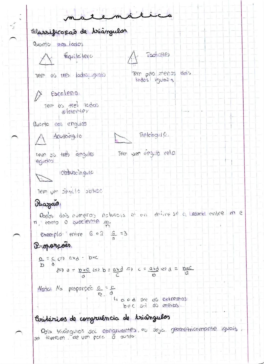 --- OCR Start ---
m
Classificação de triângulos
Quanto 100s lados
Equilaterc
Tem as tres ladhagvaja
Escoleno
Tem os tres ledas
diferenter
Qv