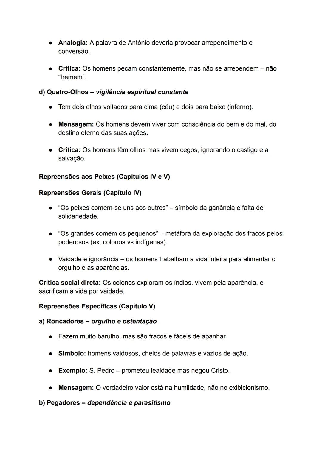 # Sermão de Santo António aos Peixes- Capítulos
# Estrutura Formal do Sermão:
O Sermão de Santo António aos Peixes está organizado segundo