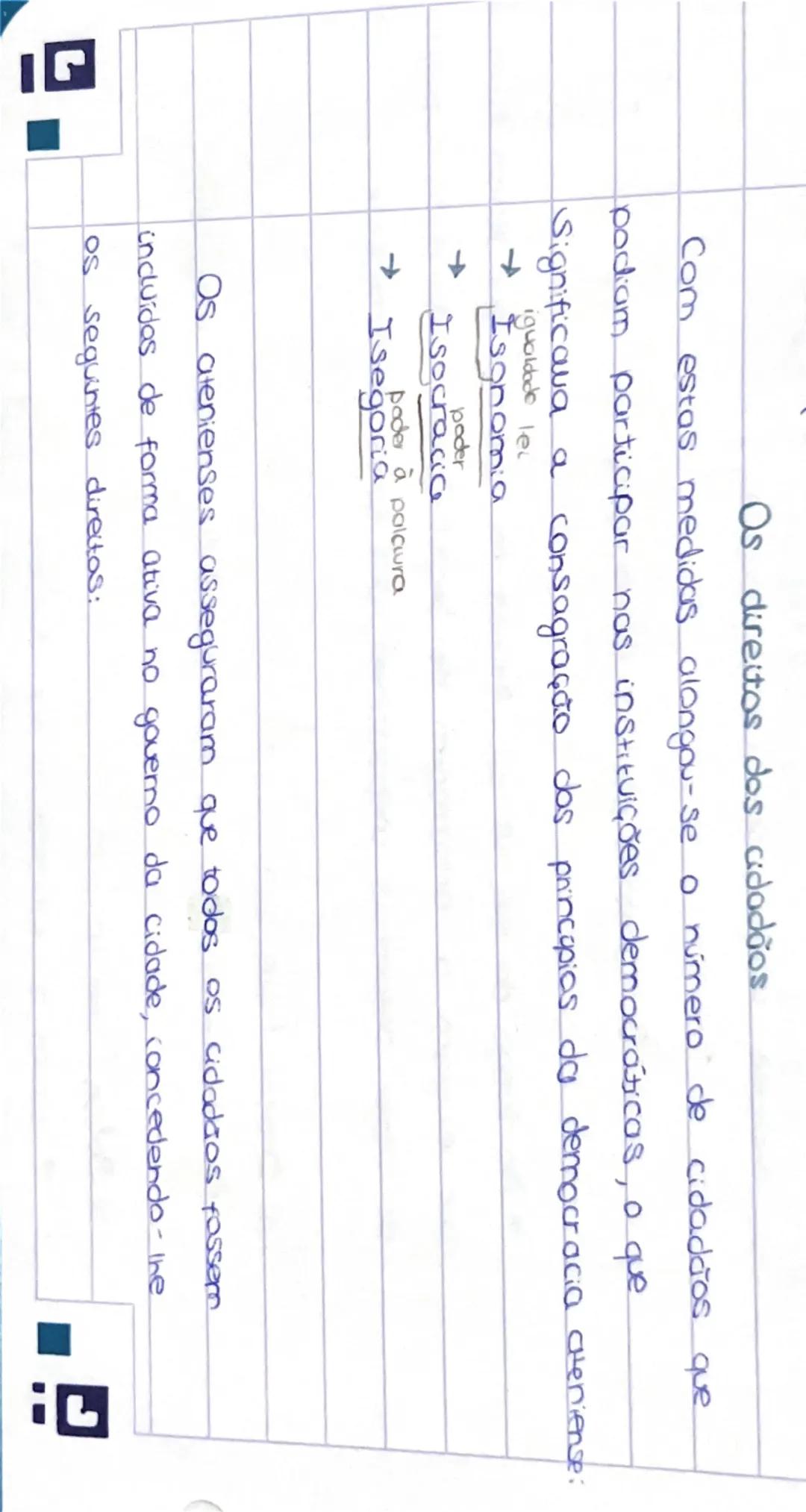 C
# O MODELO ATENIENSE
Pelis significa um estado que se governa a si mesmo
C
Organização dos espaços da cidade grega.
Zona rural segião ag