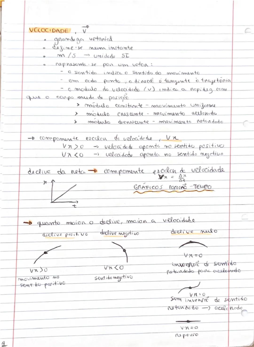--- OCR Start ---
FQ
(1=AvO 1° PERIODO
F11
TRAJETÓNIA linha que come as sercessivas posiçãor de cum conpo
t
Retilímea
cunvilínea
DISTANCIA P