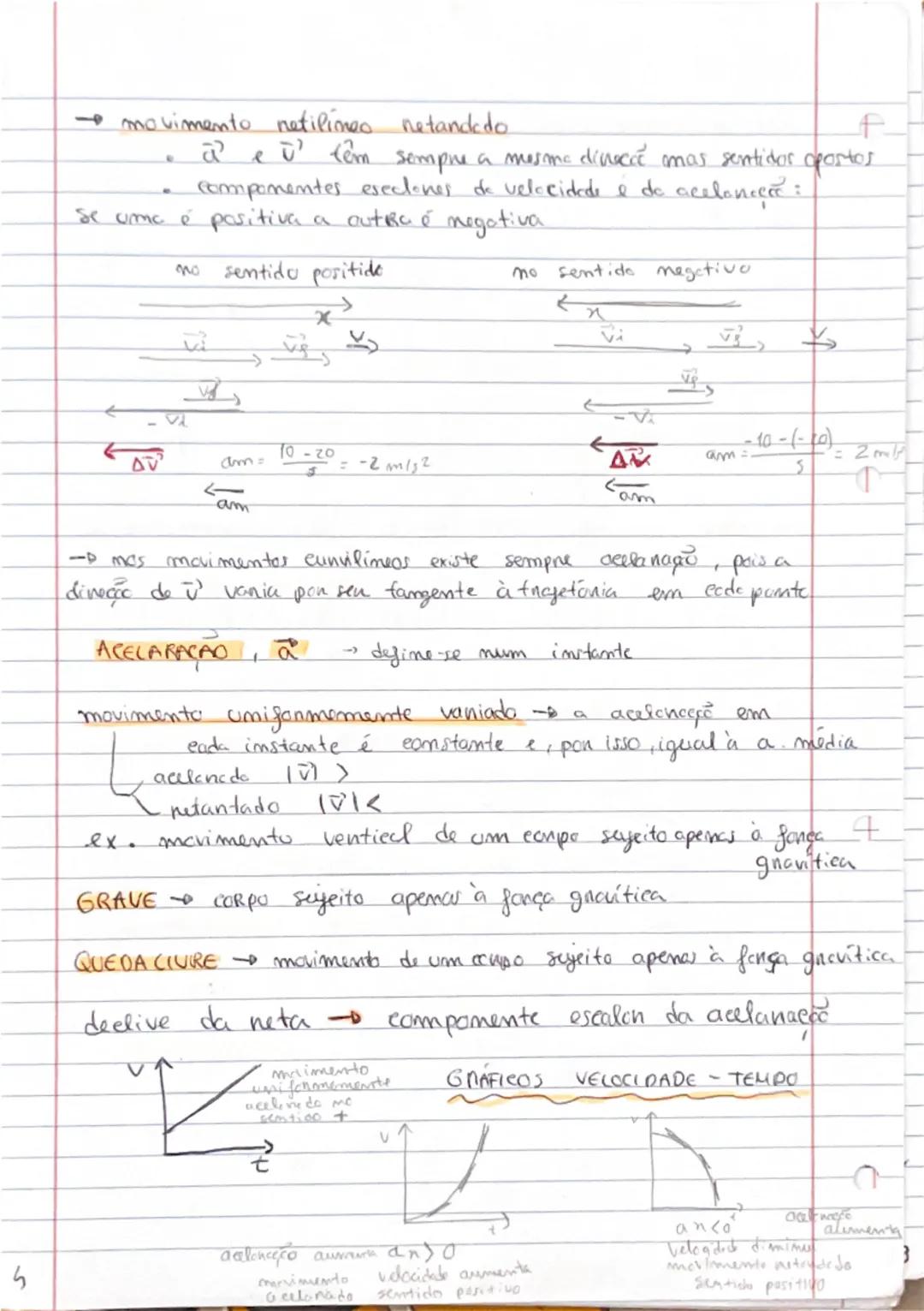 --- OCR Start ---
FQ
(1=AvO 1° PERIODO
F11
TRAJETÓNIA linha que come as sercessivas posiçãor de cum conpo
t
Retilímea
cunvilínea
DISTANCIA P