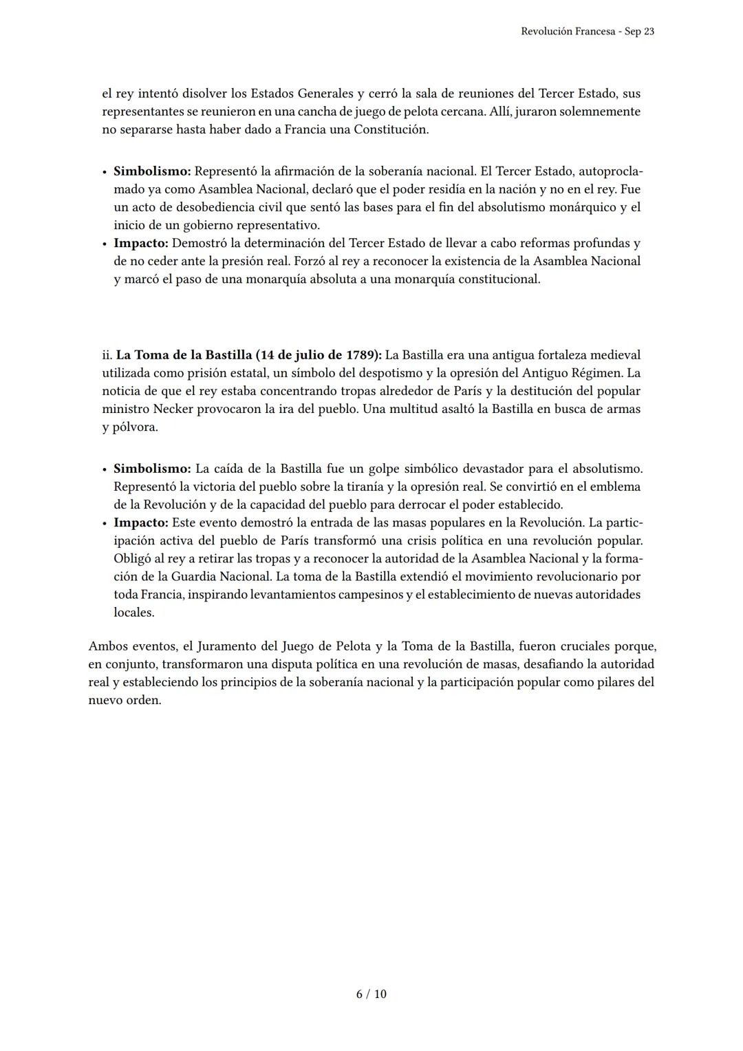 # Revolución Francesa
Generado por Knowunity - Sep 23
Descripción: Este examen cubre la Revolución Francesa, sus causas, desarrollo y cons